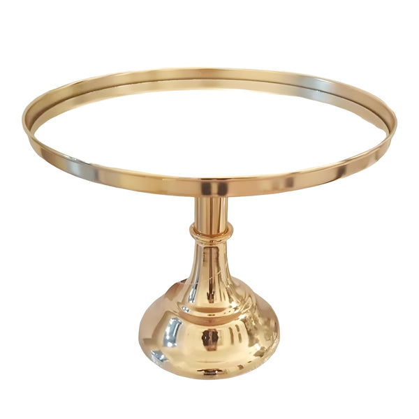 Gold Plated Frame & Glass Mirror Top Cake Stand