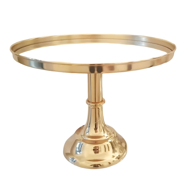 Gold Plated Frame & Glass Mirror Top Cake Stand