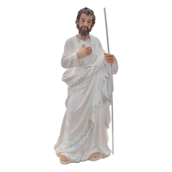 11 Piece Large Christmas Nativity Scene White & Silver Figurines Display Set- 61cm