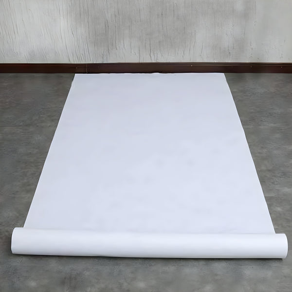 10 metres x 1 metre White Aisle Runner Carpet- Non Woven Felt Fabric