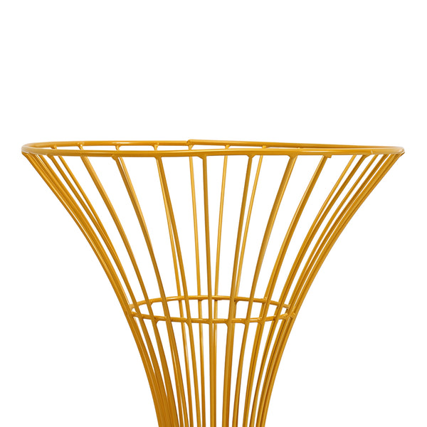 Set 2 Gold Hour Glass Pedestal Flowers Centrepiece Display Stands
