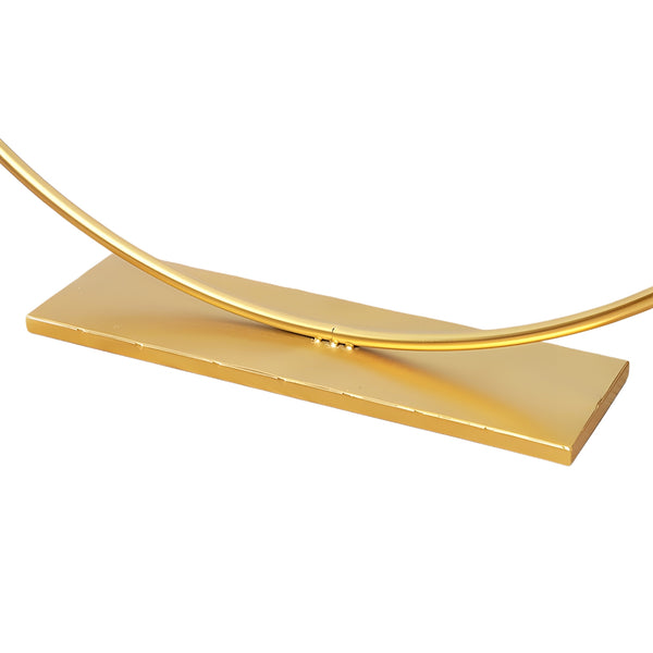 Gold Circle Table Hoop on Stand Flowers Centrepiece Display