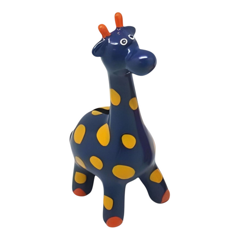 Children's Blue Ceramic Giraffe Money Box