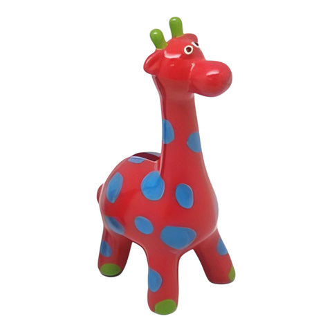 Children's Pink Small Ceramic Giraffe Money Box