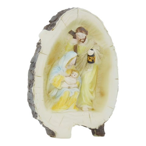 Christmas Nativity The Holy Family Colour Statue