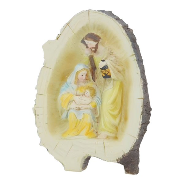 Christmas Nativity The Holy Family Colour Statue
