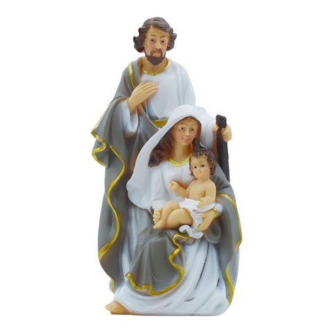 Christmas Nativity The Holy Family Colour Statue