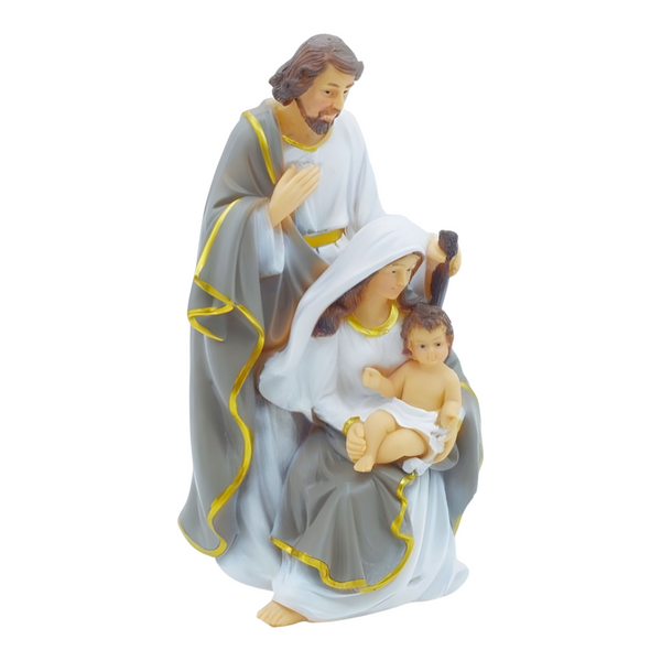 Christmas Nativity The Holy Family Colour Statue