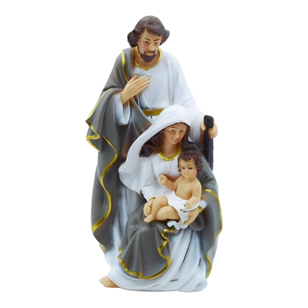 Christmas Nativity The Holy Family Colour Statue