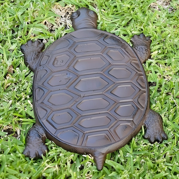 Set of 6 Cast Iron Turtle Garden Stepping Stones
