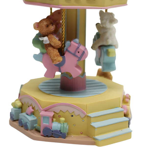 Children's Musical ABC Alphabet Rotating Carousel Merry Go Round
