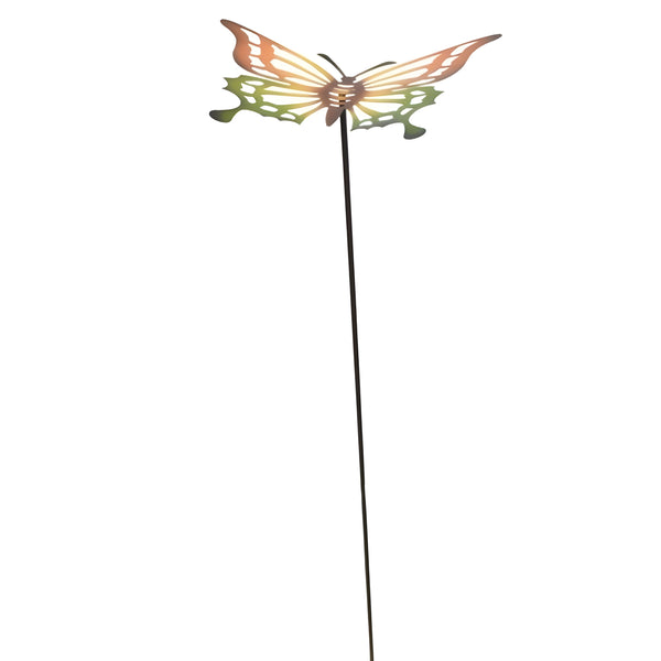 Set of 4 Coloured Outdoor Garden Butterfly Stakes