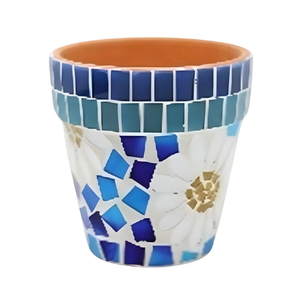 Set of 3 Mosaic Decorative Pot Planters