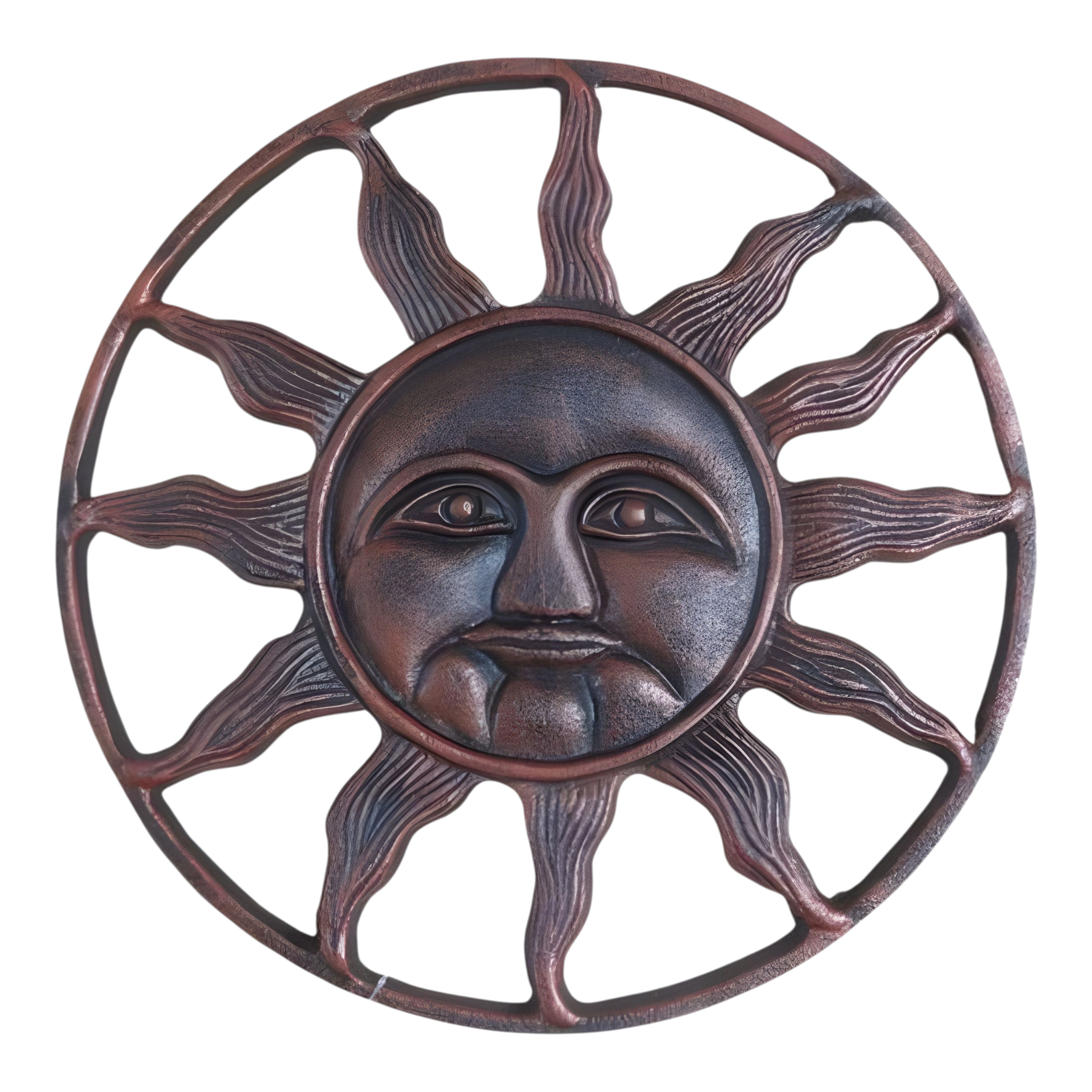 Set of 6 Cast Iron Sun Garden Stepping Stones