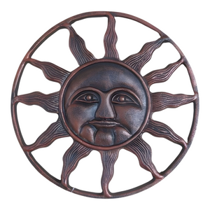 Set of 6 Cast Iron Sun Garden Stepping Stones