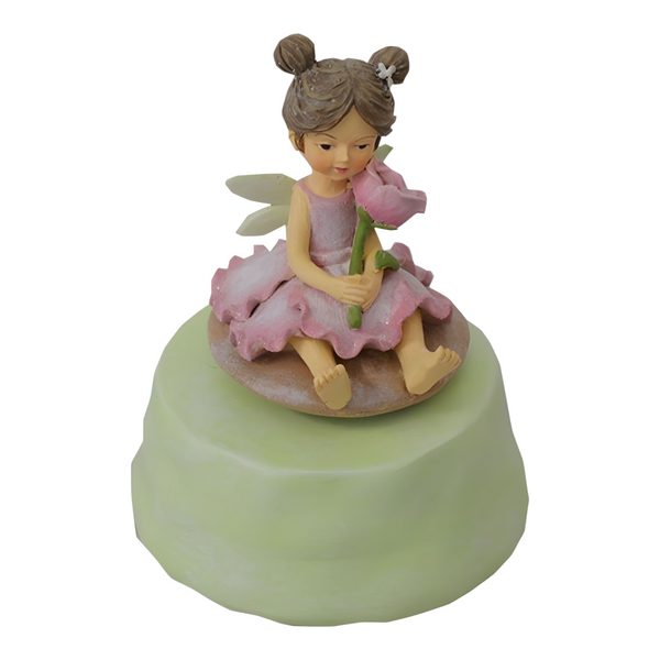 Children's Pink Musical Fairy Rotating Carousel