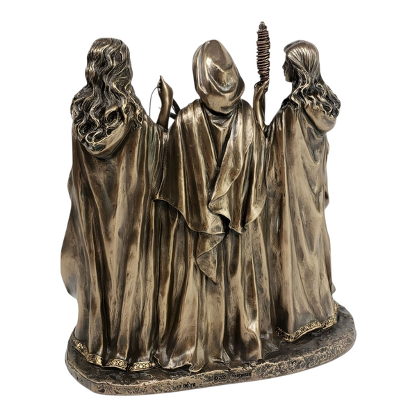 Verosene Bronze The Three Fates Of Destiny Greek Mythology Resin Statue Figurine
