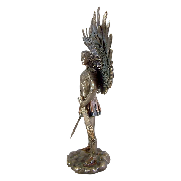 Veronese Cold Cast Bronze Archangel Michael Holding Sword Statue Figurine