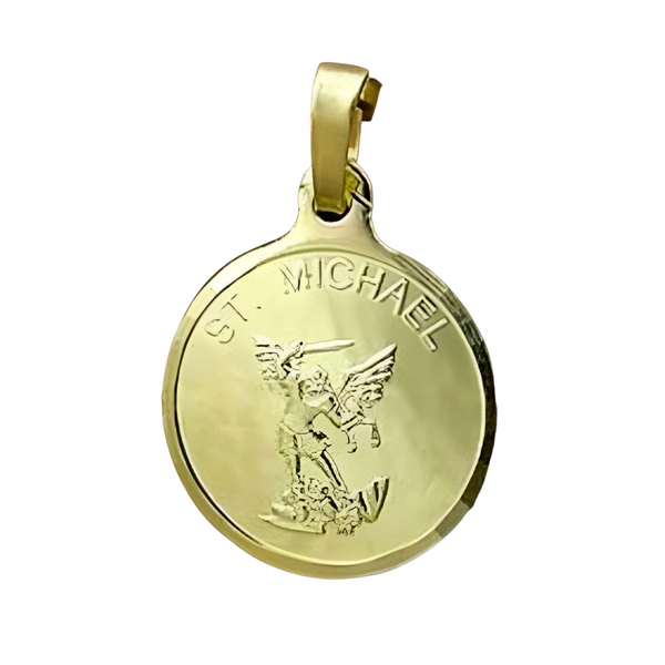 9ct Gold Saint Michael Medal Pendant