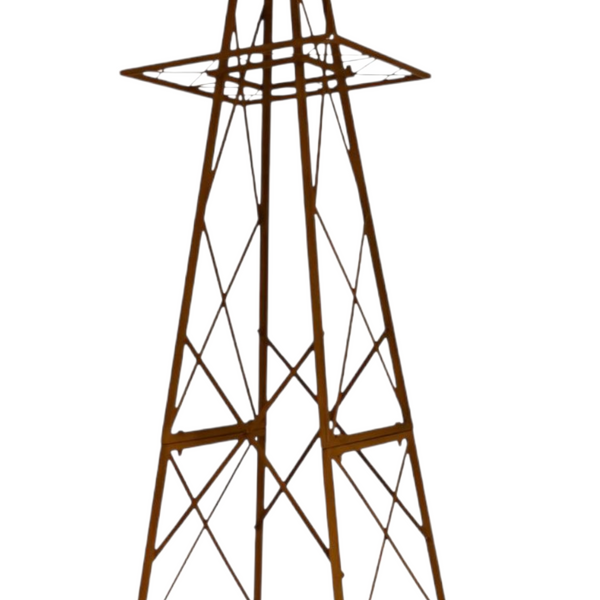 XXL Southern Cross Heavy Duty Rustic Metal Garden Windmill- 313cm