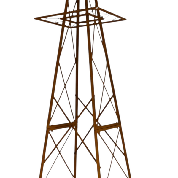 XXL Southern Cross Heavy Duty Rustic Metal Garden Windmill- 313cm