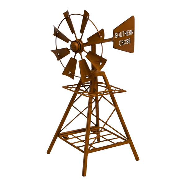 Southern Cross Rustic Metal Garden Windmill- 30cm