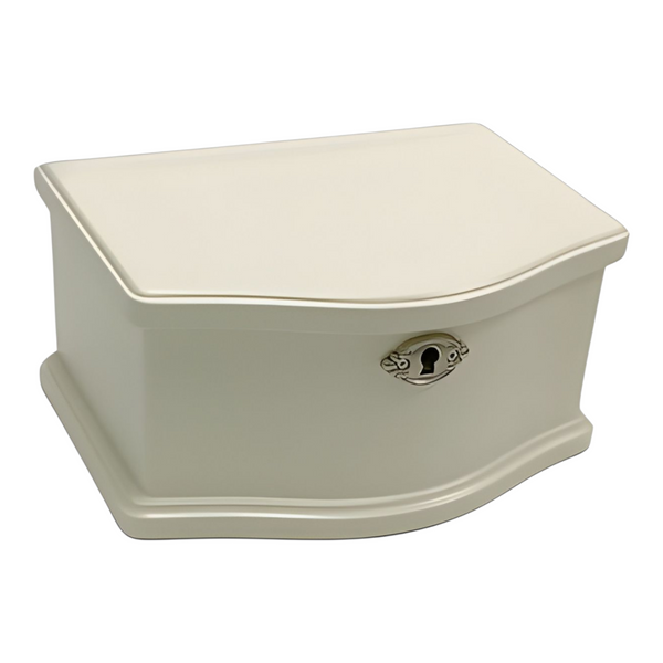 Girl's White Ballerina Wooden Musical Jewellery Box