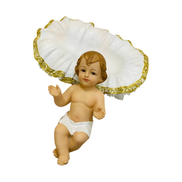 11 Piece Extra Large Christmas Nativity Scene White & Gold Figurines Display Set- 61cm