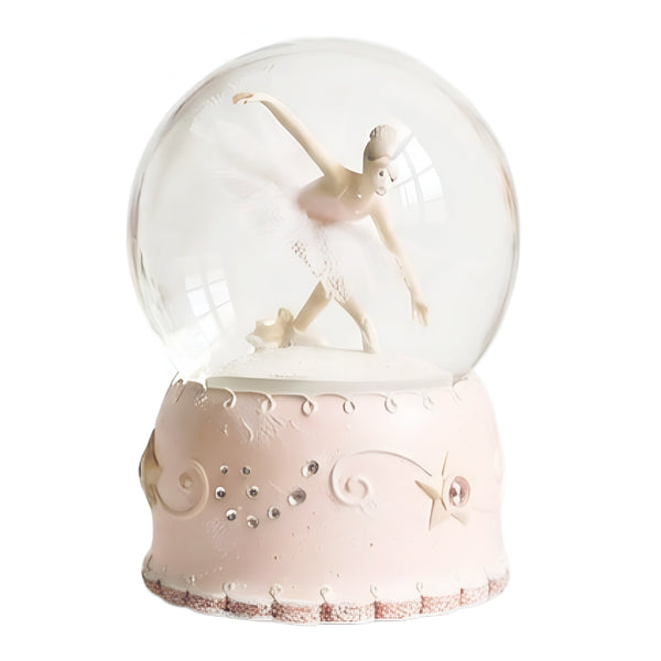 Children's Pink Musical Ballerina Waterball Globe