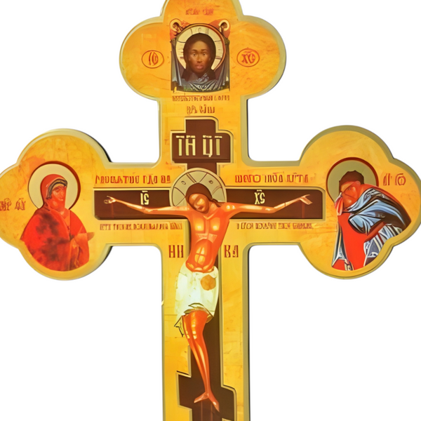 Orthodox Wooden Crucifix Jesus Christ Hanging Wall Display Cross