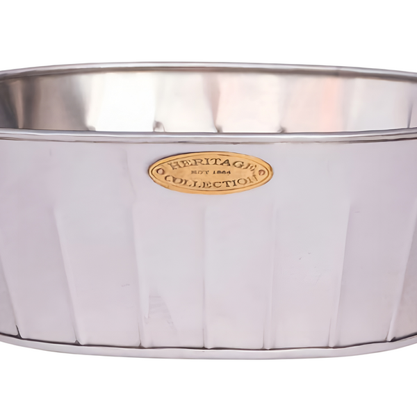 Large Silver Plated Heritage Collection Champagne & Wine Ice Cooler Bucket Tub with Leather Handles