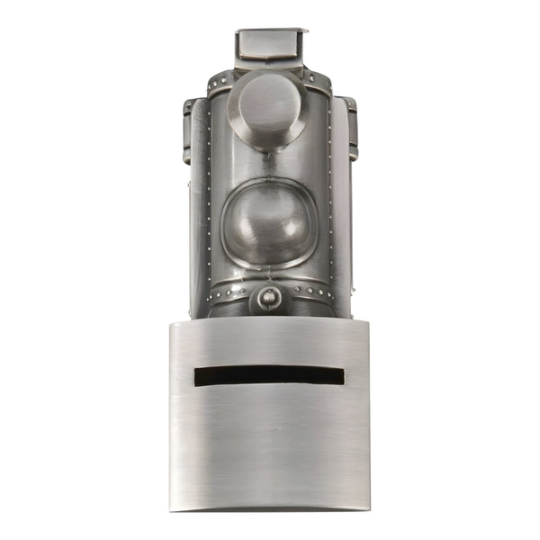 Children's Silver Pewter Train Money Box