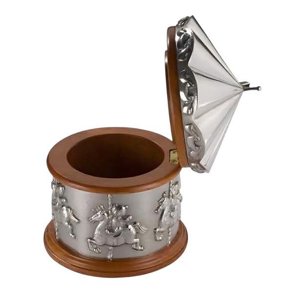 Royal Selangor Silver Pewter Teddy Bears Picnic Merry Go Round Music Box
