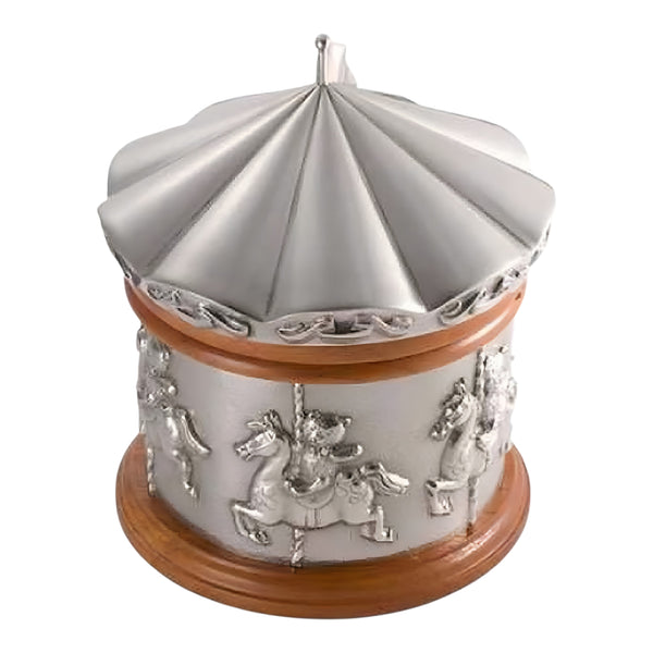 Royal Selangor Silver Pewter Teddy Bears Picnic Merry Go Round Music Box