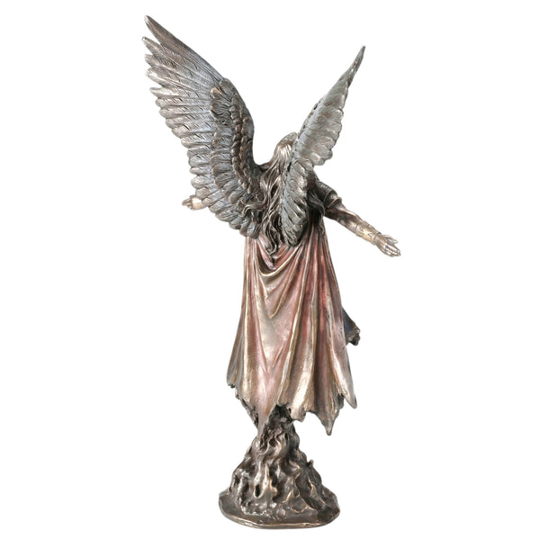 Veronese Bronze Archangel Uriel Assending Mythology Resin Statue Figurine