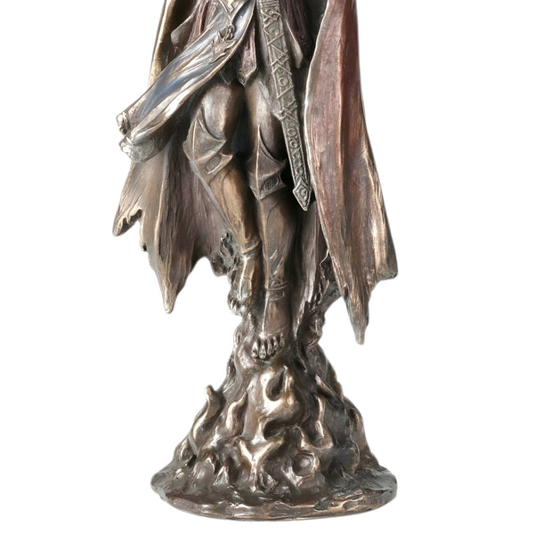 Veronese Bronze Archangel Uriel Assending Mythology Resin Statue Figurine