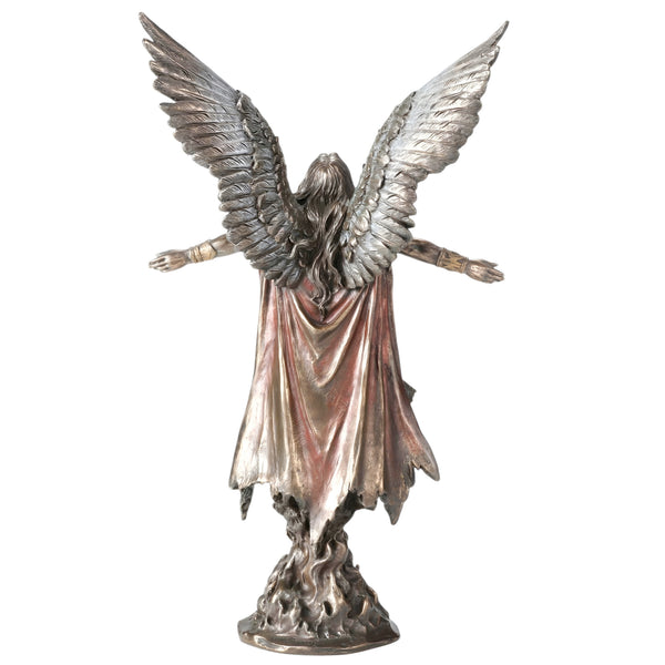 Veronese Bronze Archangel Uriel Assending Mythology Resin Statue Figurine