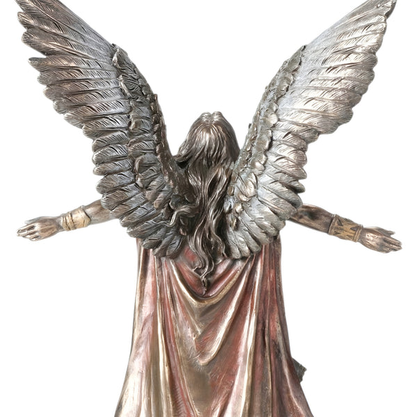 Veronese Bronze Archangel Uriel Assending Mythology Resin Statue Figurine