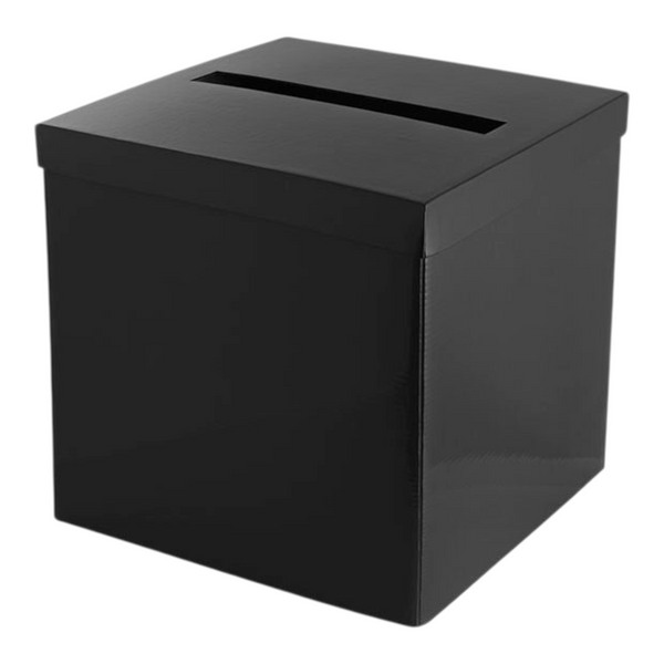 Plain Black Gloss Square Wishing Well Box