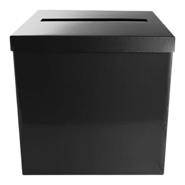 Plain Black Gloss Square Wishing Well Box