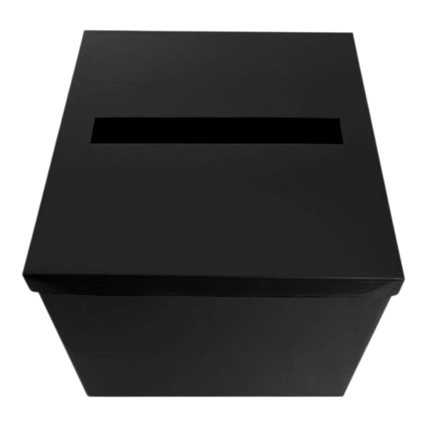 Plain Black Gloss Square Wishing Well Box