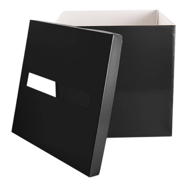 Plain Black Gloss Square Wishing Well Box
