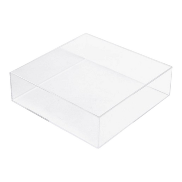 Plain Clear Acrylic Square empty Greek Orthodox Christening baptism Baby Keepsake Display Hamper Box Perspex Palm Gifts