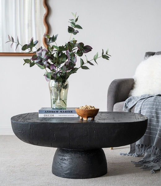 Black Is Back Cement Coffee Table