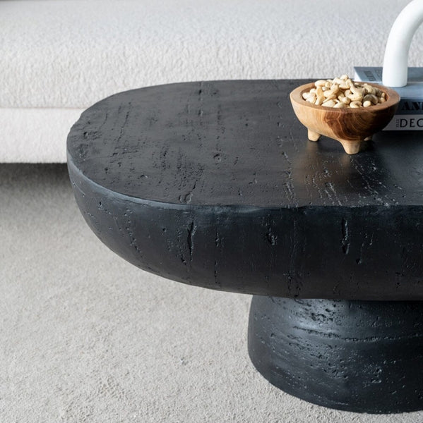 Black Is Back Cement Coffee Table