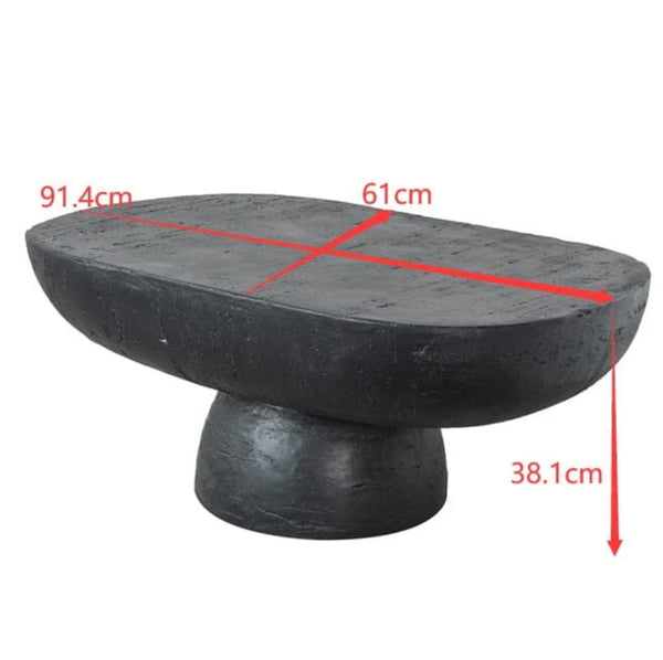 Black Is Back Cement Coffee Table