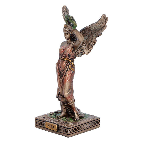 Veronese Bronze Nike Greek Goddess Of Victory Mythology Mini Resin Statue Figurine Palm Gifts