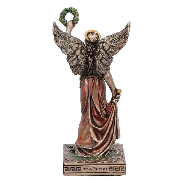 Veronese Bronze Nike Greek Goddess Of Victory Mythology Mini Resin Statue Figurine Palm Gifts