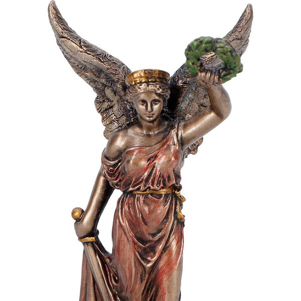 Veronese Bronze Nike Greek Goddess Of Victory Mythology Mini Resin Statue Figurine Palm Gifts