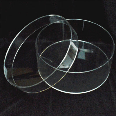 Plain Clear Round Acrylic Wedding Stefana Crowns Display Keepsake Box orthodox perspex